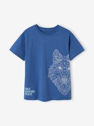 T-Shirt with Wolf Motif for Boys