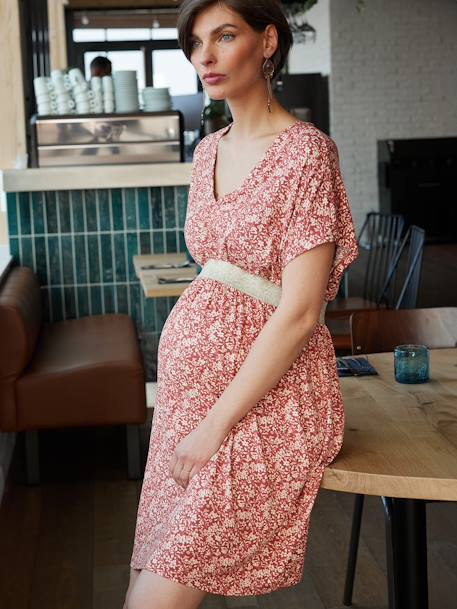 Dress for Maternity, Félicineor by ENVIE DE FRAISE black+terracotta 