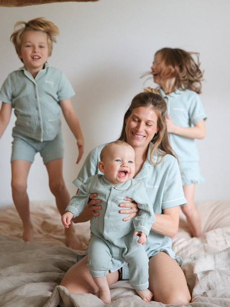 Pyjamas for Boys sage green 