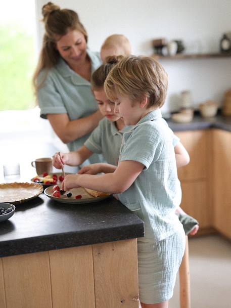 Pyjamas for Boys sage green 