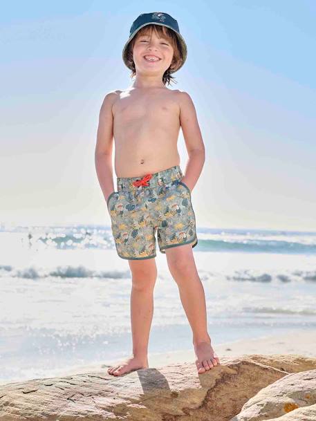 Printed Swim Shorts for Boys printed green 