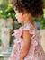 Dress with Ruffles for Babies chequered pink+printed pink 