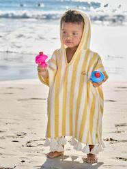 -Striped Bathing Poncho for Babies