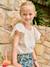 T-Shirt with Sleeves in Broderie Anglaise for Girls ecru 