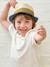 Three-Tone Panama-Style Hat, Straw-Like, for Boys wood 