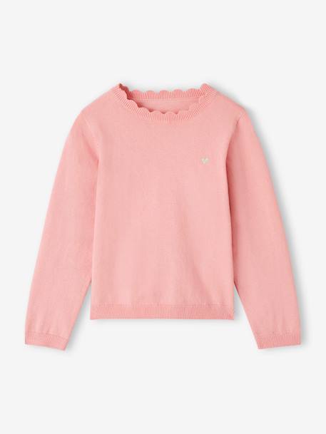 BASICS Jumper for Girls grey green+mustard+navy blue+sweet pink 