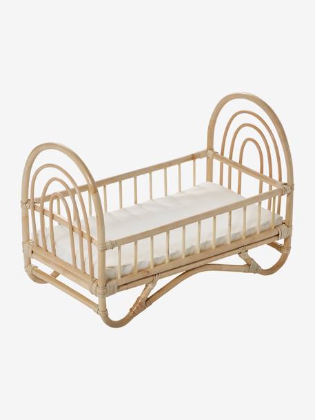 Rattan Toy Bed beige 