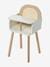 High Chair in FSC® Wood & Wicker white 