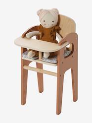 Toys-Dolls & Soft Dolls-High Chair  in FSC® Wood for Dolls