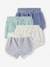 Pack of 4 Shorts in Terry Cloth, for Babies chambray blue 