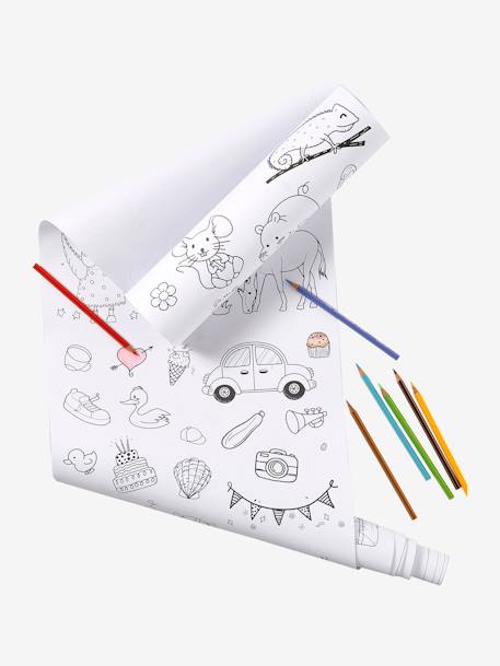 Roll of Colouring Paper white 