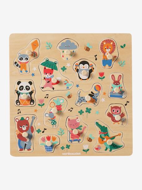 Happy Animals Peg Puzzle in FSC® Wood wood 