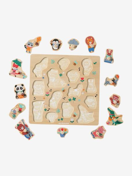 Happy Animals Peg Puzzle in FSC® Wood wood 