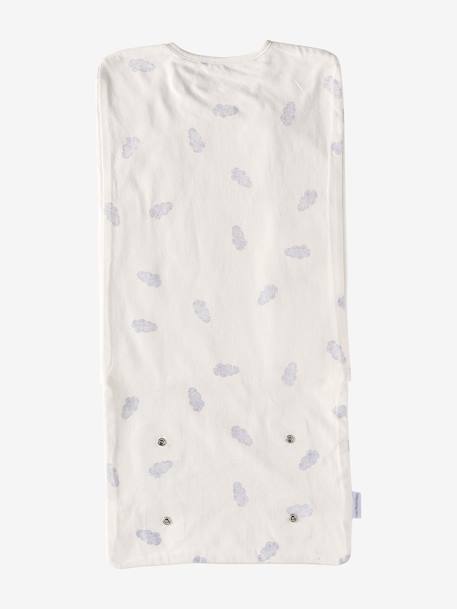 Jersey Knit Swaddle, Size 2 printed white 