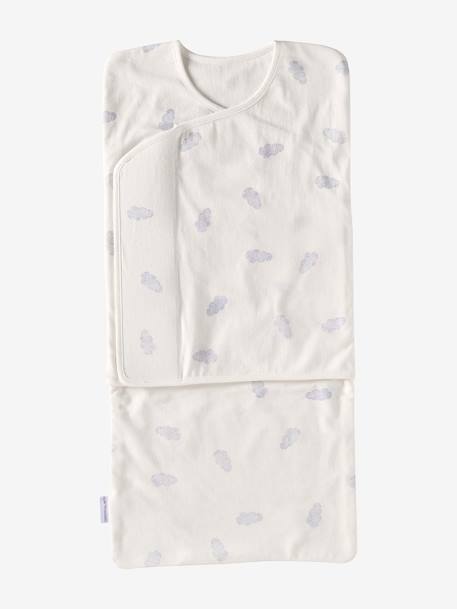 Jersey Knit Swaddle, Size 2 printed white 