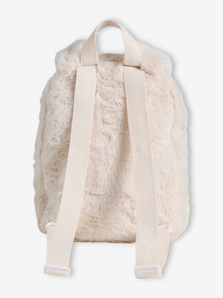 Bunny Rabbit Pre-School Backpack in Faux Fur ecru 