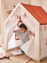 Toys-Outdoor Toys-House-Shaped Tent in FSC® Wood & Fabric