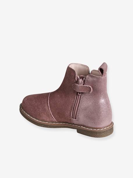 Leather Boots for Girls, Designed for Autonomy camel+rose 