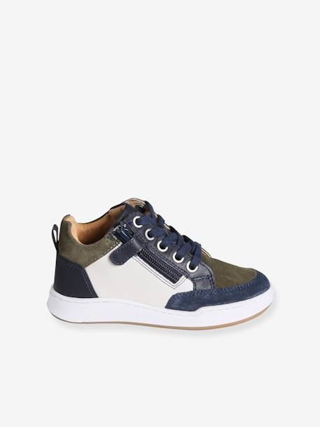 Trainers with Laces & Zips for Boys navy blue 