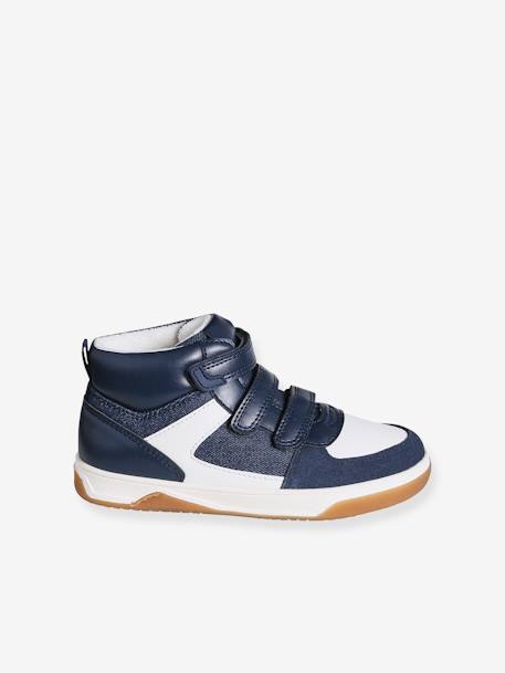 High-Top Hook-&-Loop Trainers for Children black+brut denim 