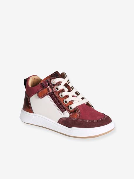 Trainers with Laces & Zips bordeaux red 