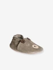 Shoes-Baby Footwear-Slippers & Booties-Elasticated, Soft Leather Slip-Ons for Babies