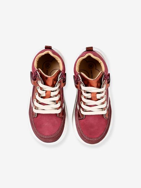 Trainers with Laces & Zips bordeaux red 