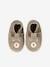 Elasticated, Soft Leather Slip-Ons for Babies khaki+sage green 