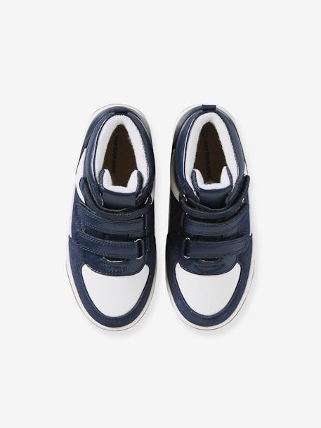 High-Top Hook-&-Loop Trainers for Children black+brut denim 