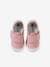 Indoor Shoes in Smooth Leather with Hook-&-Loop Strap, for Babies pale pink+printed pink+rose 