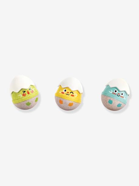 Set of 3 Happy Hatchlings Rattles - HAPE white 