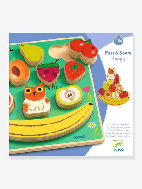 Puzz & Boom Happy - Shape-Sorting & Balancing Game - DJECO multicoloured 