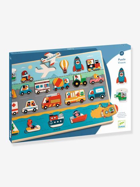 Vroom Puzzle in Wood - DJECO multicoloured 