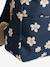 Daisies Backpack for Girls navy blue 