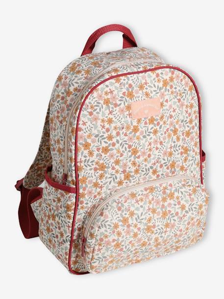Flowers Backpack for Girls ecru 