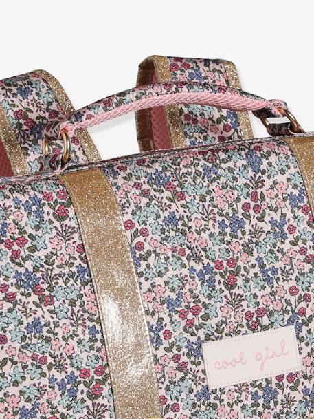 Sweet Flowers Satchel + Pencil Case for Girls rosy 