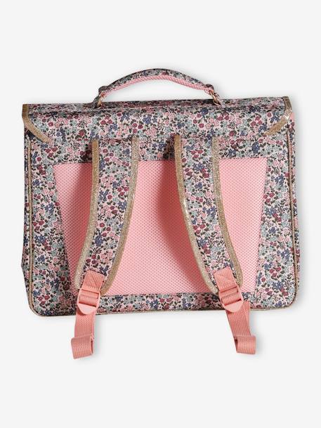 Sweet Flowers Satchel + Pencil Case for Girls rosy 