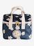 Daisies Lunch Bag for Girls navy blue 