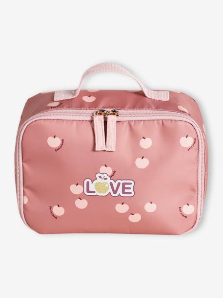 Apple Love Lunch Bag for Girls dusky pink 