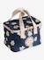 Daisies Lunch Bag for Girls navy blue 