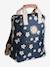 Daisies Backpack for Girls navy blue 