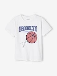 T-Shirt with Basketball Motif & Details in Relief for Boys