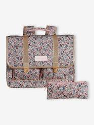 -Sweet Flowers Satchel + Pencil Case for Girls