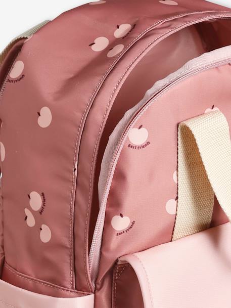 Apple Love Backpack for Girls dusky pink 