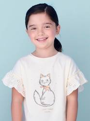 Girls-Romantic T-Shirt in Organic Cotton for Girls