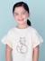 Romantic T-Shirt in Organic Cotton for Girls ecru+navy blue 