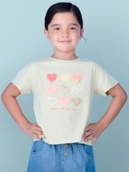 -T-Shirt with Shaggy Rags Design & Iridescent Details for Girls