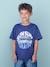 T-Shirt with Holiday Motifs for Boys ink blue+tangerine 