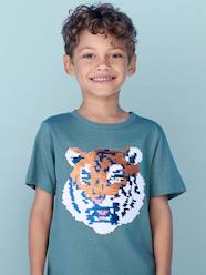 Boys-Tops-T-Shirts-Basics T-Shirt with Reversible Sequins for Boys