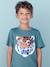 Basics T-Shirt with Reversible Sequins for Boys aqua green+white 